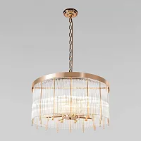 Люстра подвесная хрустальная Montana 10299/600 French gold LOFT IT прозрачная на 8 ламп, основание золотое в стиле современный 