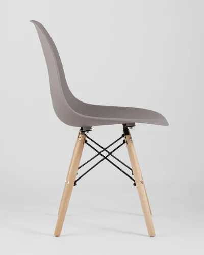Стул EAMES, темно-серый 4шт. (набор) УТ000037612 Stool Group, /, ножки/массив бука/бежевый, размеры - *815***460*530 фото 9