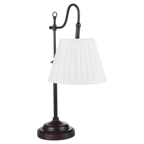 Настольная лампа Milazzo GRLSL-2904-01 Lussole белая 1 лампа, основание чёрное металл в стиле классический 