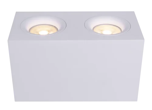 Светильник накладной Slim C013CL-02W Maytoni белый 2 лампы, основание белое в стиле современный хай-тек прямоугольный