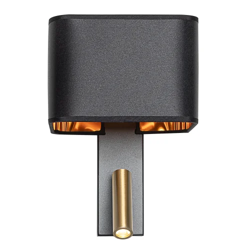 Бра с выключателем Dekart CL704481 Citilux чёрный на 1 лампу, основание бронзовое чёрное в стиле современный кантри для чтения фото 2 Бра с выключателем Dekart CL704481 Citilux чёрный на 1 лампу, основание бронзовое чёрное в стиле современный кантри для чтения фото 2