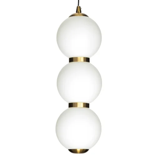 Светильник подвесной LED Балу CL207033 Citilux белый 1 лампа, основание бронзовое в стиле современный молекула шар фото 6