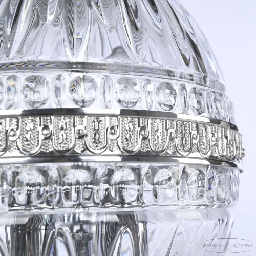 Настольная лампа 5680L/18 Ni Clear/M-1G Bohemia Ivele Crystal прозрачная 3 лампы, основание никель металл в стиле классический  фото 6