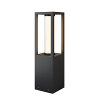Парковый светильник LED Expo O480FL-L12B3K Maytoni уличный IP чёрный на 1 лампу, плафон белый в стиле современный хай-тек LED