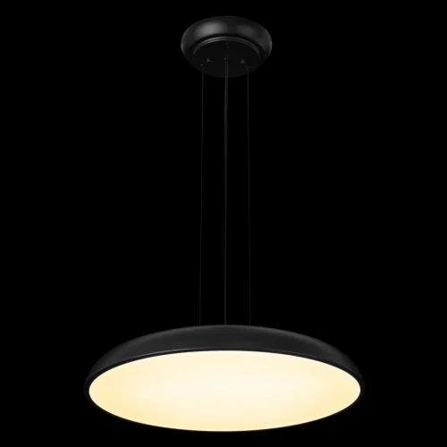 Светильник подвесной LED Dime 10371P Black LOFT IT белый на 1 лампу, основание чёрное в стиле современный круглый фото 2