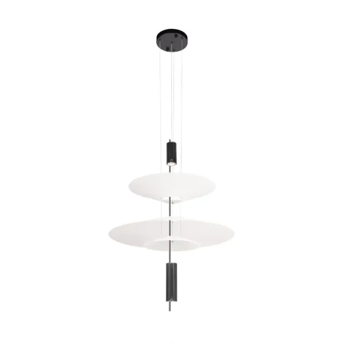 Светильник подвесной Skylar 10244/B Black LOFT IT белый 3 лампы, основание чёрное в стиле современный  фото 3