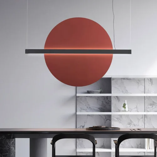 Светильник подвесной LIBERTY L110 Red 208567-23 ImperiumLoft красный на 1 лампу, основание чёрное в стиле современный фото 21