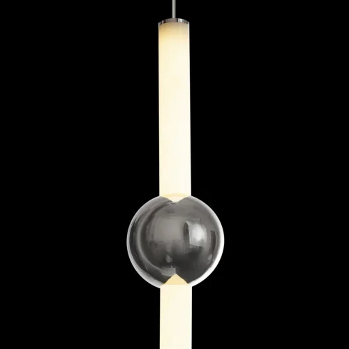Светильник подвесной LED Crescent 5053-D LOFT IT белый 1 лампа, основание хром в стиле модерн трубочки фото 4