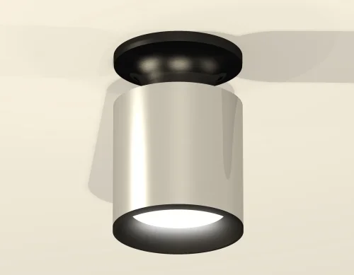 Светильник накладной Techno spot XS6305060 Ambrella light серебряный 1 лампа, основание чёрное в стиле современный круглый фото 3