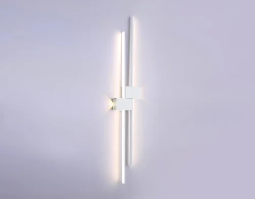 Бра LED FL5217 Ambrella light белый на 1 лампа, основание белое в стиле современный хай-тек отраженный свет фото 3