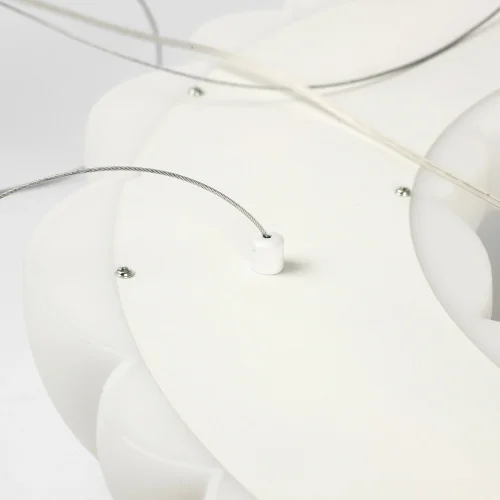 Люстра подвесная LED Claudia LSP-7078 Lussole белая на 1 лампа, основание белое в стиле современный  фото 3