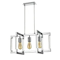 Светильник подвесной Palermo VL5023P03 Vele Luce без плафона хром на 3 лампы, основание хром в стиле современный 