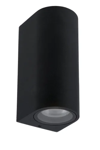 Настенный светильник Zaro 69801/02/30 Lucide уличный IP44 чёрный 2 лампы, плафон чёрный в стиле модерн GU10 фото 2