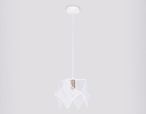 Светильник подвесной TR8420 Ambrella light белый 1 лампа, основание белое в стиле лофт  фото 6