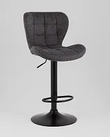 Стул барный ПОРШЕ серый (набор 2 шт) УТ000040581 Stool Group, серый/шенилл, ножки/металл/чёрный, размеры - 920*1030****