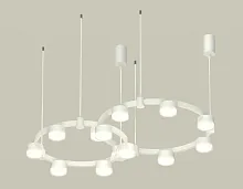 Светильник подвесной XR92081006 Ambrella light белый 13 ламп, основание белое в стиле хай-тек современный 
