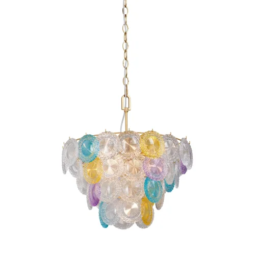 Люстра подвесная V5295-8/6+3+3+1 Vitaluce разноцветная на 13 ламп, основание золотое в стиле современный классический Люстра подвесная V5295-8/6+3+3+1 Vitaluce разноцветная на 13 ламп, основание золотое в стиле современный классический