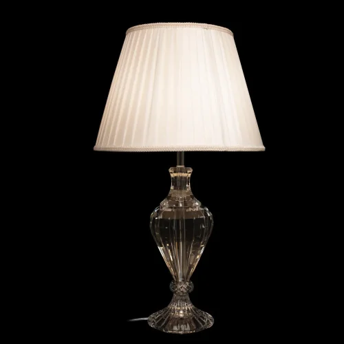 Настольная лампа Сrystal 10277 LOFT IT белая 1 лампа, основание прозрачное хрусталь в стиле классический  фото 2