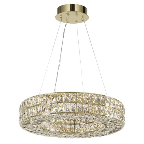 Люстра подвесная LED Panta 4926/52L Odeon Light прозрачная на 1 лампа, основание золотое в стиле современный кольца фото 4