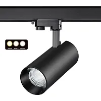 Трековый светильник трёхфазный LED Nail 358747 Novotech чёрный для шинопроводов серии Nail