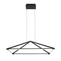 Люстра подвесная LED Pyramis 4573-1P Favourite чёрная на 1 лампу, основание чёрное в стиле современный 