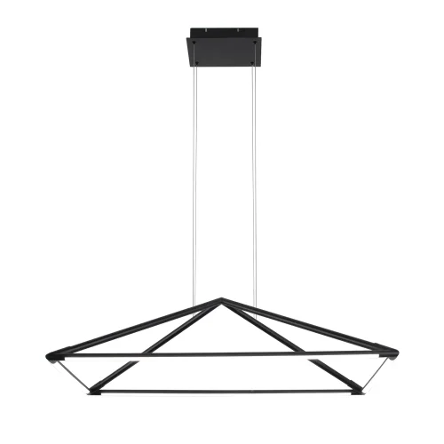 Люстра подвесная LED Pyramis 4573-1P Favourite чёрная на 1 лампу, основание чёрное в стиле современный 