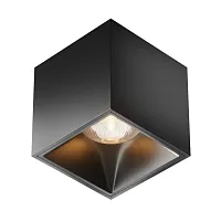 Светильник накладной Alfa LED C065CL-L12B3K-D Maytoni чёрный 1 лампа, основание чёрное в стиле современный хай-тек квадратный