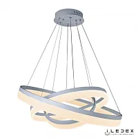 Светильник подвесной LED с пультом Around D0301-3 (400x600x800) WH iLedex белый 1 лампа, основание белое в стиле современный хай-тек с пультом кольца