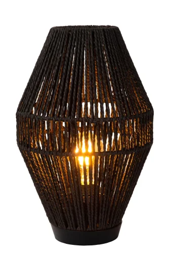 Настольная лампа Cordulle 34543/01/30 Lucide чёрная 1 лампа, основание чёрное металл в стиле скандинавский  фото 2