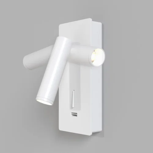 Бра с выключателем и usb LED Mirax C041WL-L3W3K Maytoni белый на 1 лампу, основание белое в стиле хай-тек фото 4