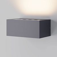 Настенный светильник ЛЕД уличный Лот / Lot O428WL-L5B3K Maytoni уличный IP65 чёрный на 1 лампу, плафон чёрный в стиле современный ЛЕД