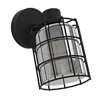 Бра Consaca 99711 Eglo чёрный 1 лампа, основание чёрное в стиле современный 