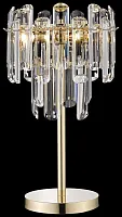 Настольная лампа Lazzara WE107.03.304 Wertmark прозрачная 3 лампы, основание золотое металл в стиле классический 