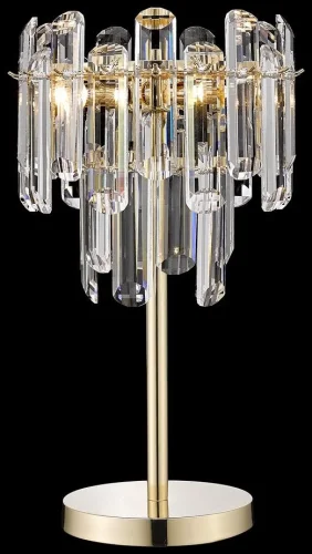 Настольная лампа Lazzara WE107.03.304 Wertmark прозрачная 3 лампы, основание золотое металл в стиле классический 