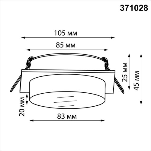 Светильник точечный Gem 371028 Novotech чёрный на 1 лампу, основание чёрное в стиле современный квадратный фото 2 Светильник точечный Gem 371028 Novotech чёрный на 1 лампу, основание чёрное в стиле современный квадратный фото 2