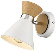 Бра 218-001-01 Velante белый 1 лампа, основание белое коричневое в стиле современный кантри 