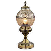 Настольная лампа Каир CL419813 Citilux янтарная 1 лампа, основание бронзовое металл в стиле восточный 