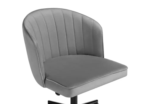Компьютерное кресло Дэни темно-серый / черный 560017 Woodville, серый/велюр, ножки/металл/чёрный, размеры - *920***620*620 фото 5