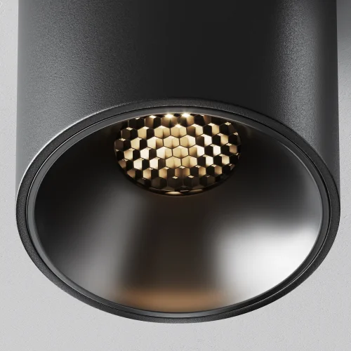 Светильник накладной LED Alfa LED C064CL-8W3K-RD-B Maytoni чёрный на 1 лампу, основание чёрное в стиле современный хай-тек круглый фото 3