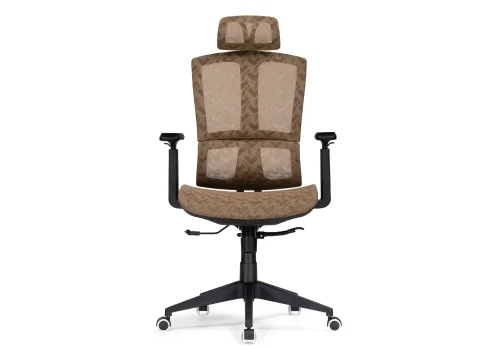 Компьютерное кресло Lanus brown / black 15398 Woodville, коричневый/ткань, ножки/пластик/чёрный, размеры - *1270***680* фото 3