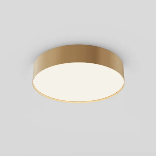 Светильник потолочный LED Zon C032CL-36W4K-RD-MG Maytoni белый на 1 лампу, основание матовое золото в стиле современный круглый тарелка фото 10