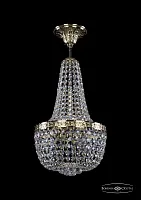 Светильник потолочный 19281/H1/25IV G Bohemia Ivele Crystal прозрачный 3 лампы, основание золотое в стиле классический sp