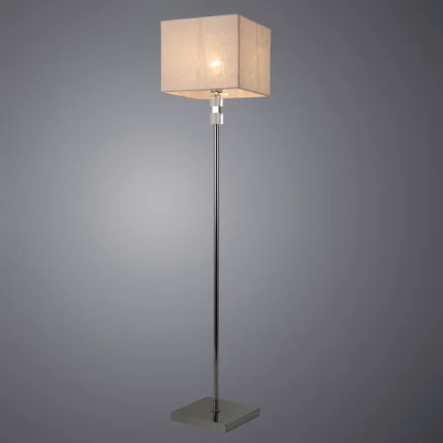 Торшер North A5896PN-1CC Arte Lamp  белый 1 лампа, основание хром в стиле скандинавский современный
 фото 2