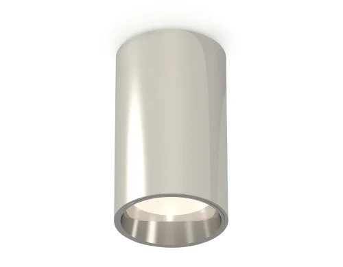 Светильник накладной Techno spot XS6325010 Ambrella light серебряный 1 лампа, основание серебряное в стиле современный круглый