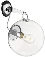 Бра Fanni WE203.01.101 Wertmark прозрачный 1 лампа, основание хром в стиле современный 