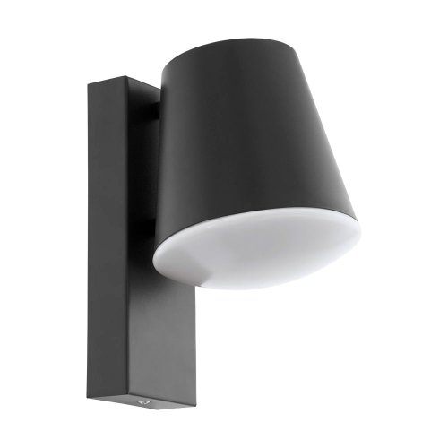 Настенный светильник CALDIERO 97146 Eglo уличный IP44 чёрный 1 лампа, плафон белый чёрный в стиле современный E27