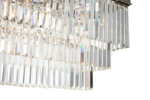 Люстра подвесная Triumph 6119-800 NIC iLamp прозрачная на 8 ламп, основание никель в стиле американский современный  фото 3