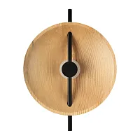 Бра LED Wood 10451W LOFT IT коричневый на 1 лампу, основание чёрное в стиле лофт современный 