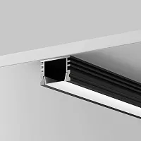Алюминиевый профиль накладной 16x12 (Черный, 2 м), ALM-005-B-2M 631005 Maytoni цвет LED K, световой поток Lm