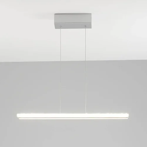 Светильник подвесной LED Holo V1940-PL Moderli серый на 1 лампу, основание серое в стиле хай-тек линейный
